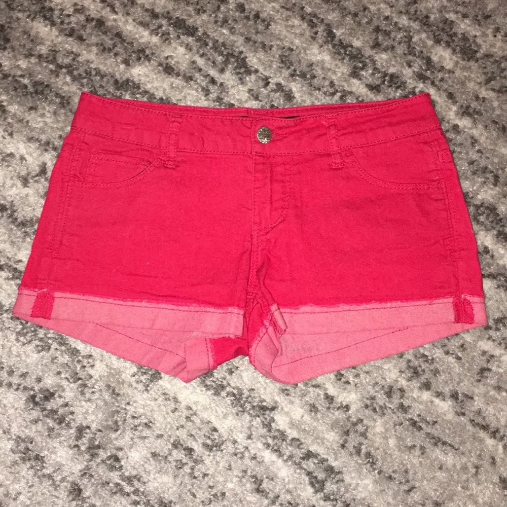 Red shorts